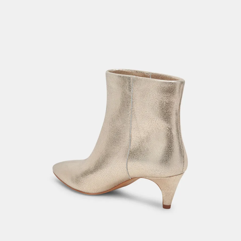 DOLCE VITA Boots & Booties*Dee Wide Booties Platinum Distressed Leather