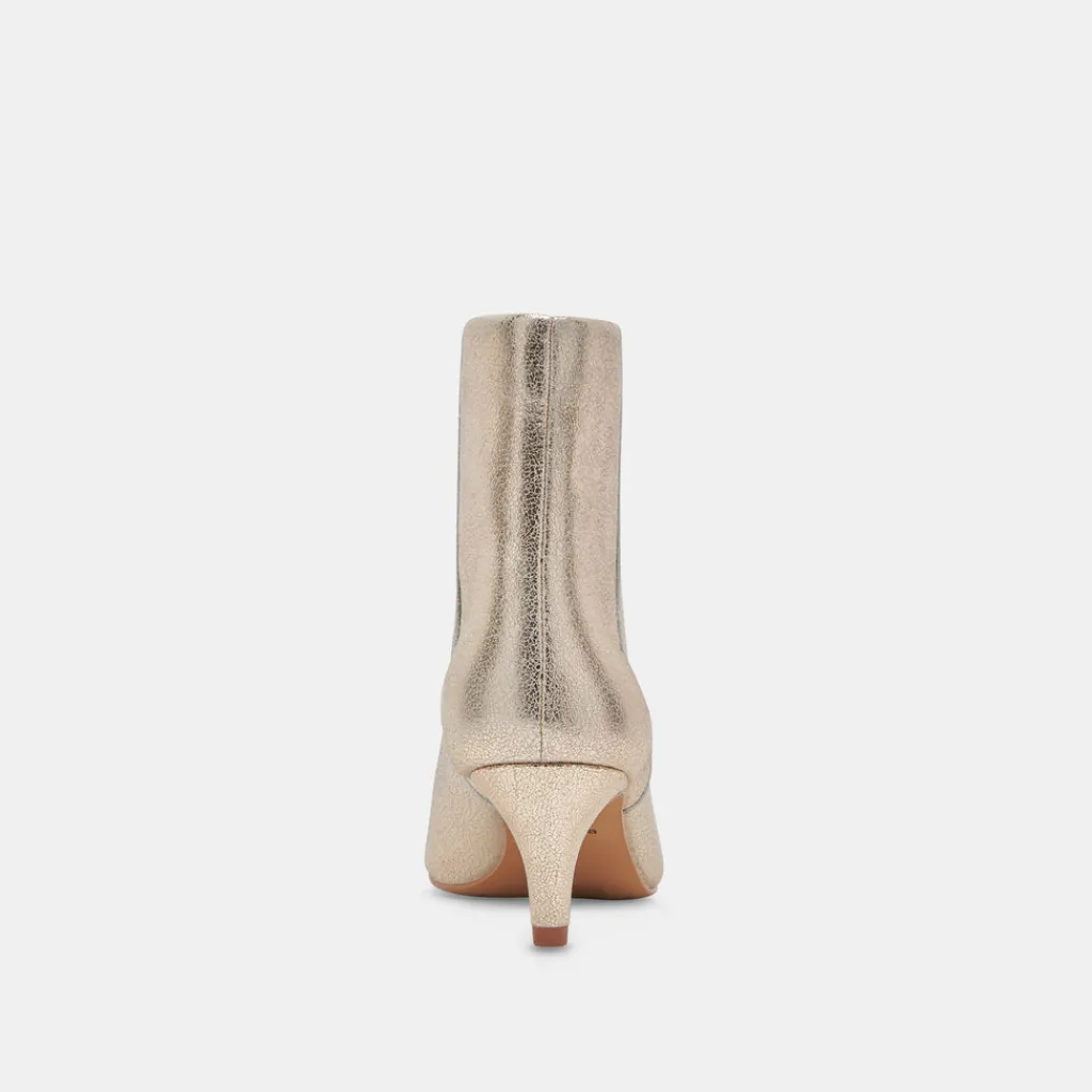 DOLCE VITA Boots & Booties*Dee Wide Booties Platinum Distressed Leather