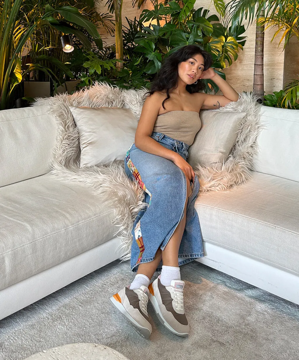 DOLCE VITA Sneakers*X Greats Evana Sneakers Taupe Multi Suede