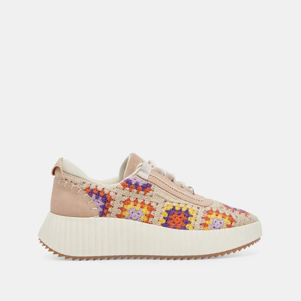 DOLCE VITA Sneakers*Dolen Crochet Sneakers Purple Floral Crochet