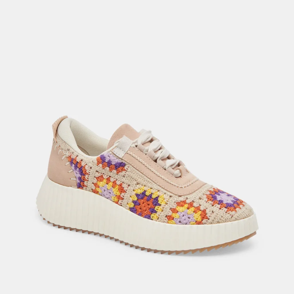 DOLCE VITA Sneakers*Dolen Crochet Sneakers Purple Floral Crochet