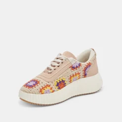 DOLCE VITA Sneakers*Dolen Crochet Sneakers Purple Floral Crochet