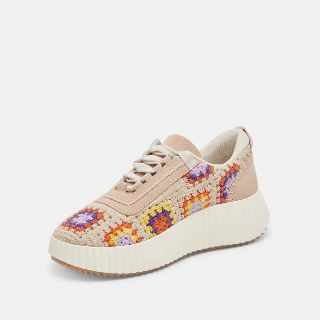 DOLCE VITA Sneakers*Dolen Crochet Sneakers Purple Floral Crochet