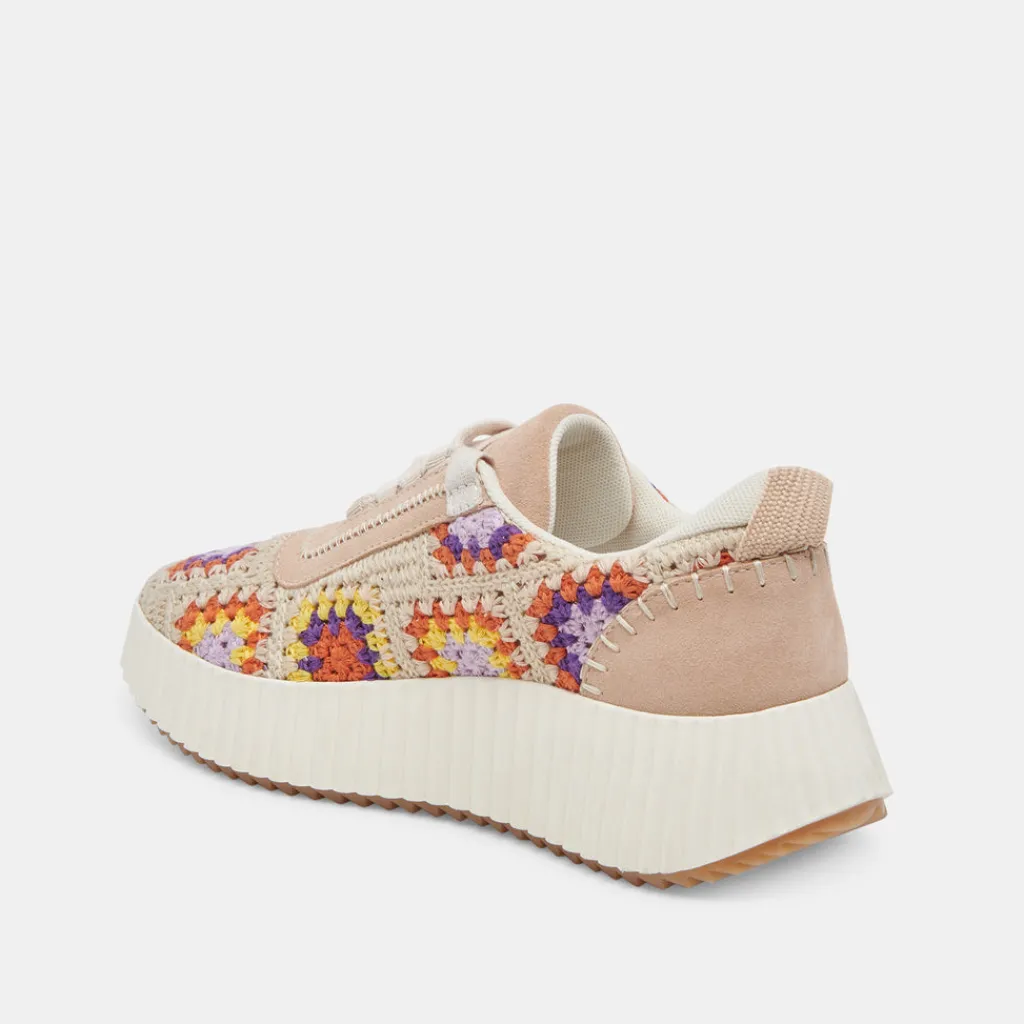 DOLCE VITA Sneakers*Dolen Crochet Sneakers Purple Floral Crochet