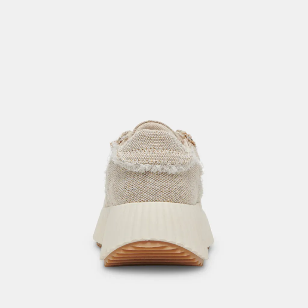 DOLCE VITA Sneakers*Dolen Fray Sneakers Sand Canvas