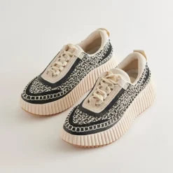 DOLCE VITA Sneakers*Dolen Sneakers White Black Woven