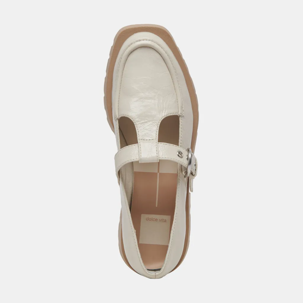 DOLCE VITA Flats & Loafers*Ebbie Flats Ivory Patent Leather