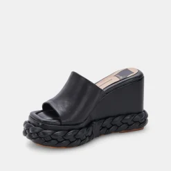 DOLCE VITA Wedges*Elene Wedges Black Leather