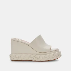 DOLCE VITA Wedges*Elene Wedges Ivory Leather