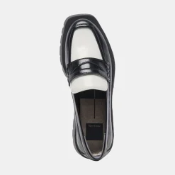DOLCE VITA Flats & Loafers*Elias Flats Black White Crinkle Patent
