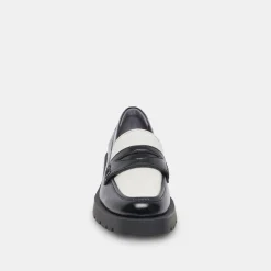 DOLCE VITA Flats & Loafers*Elias Flats Black White Crinkle Patent