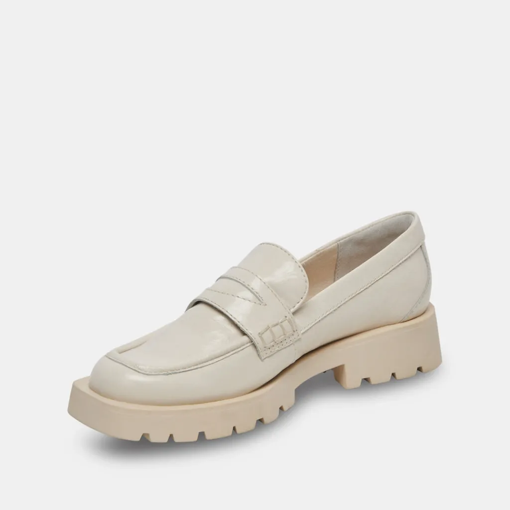DOLCE VITA Flats & Loafers*Elias Flats Off White Crinkle Patent