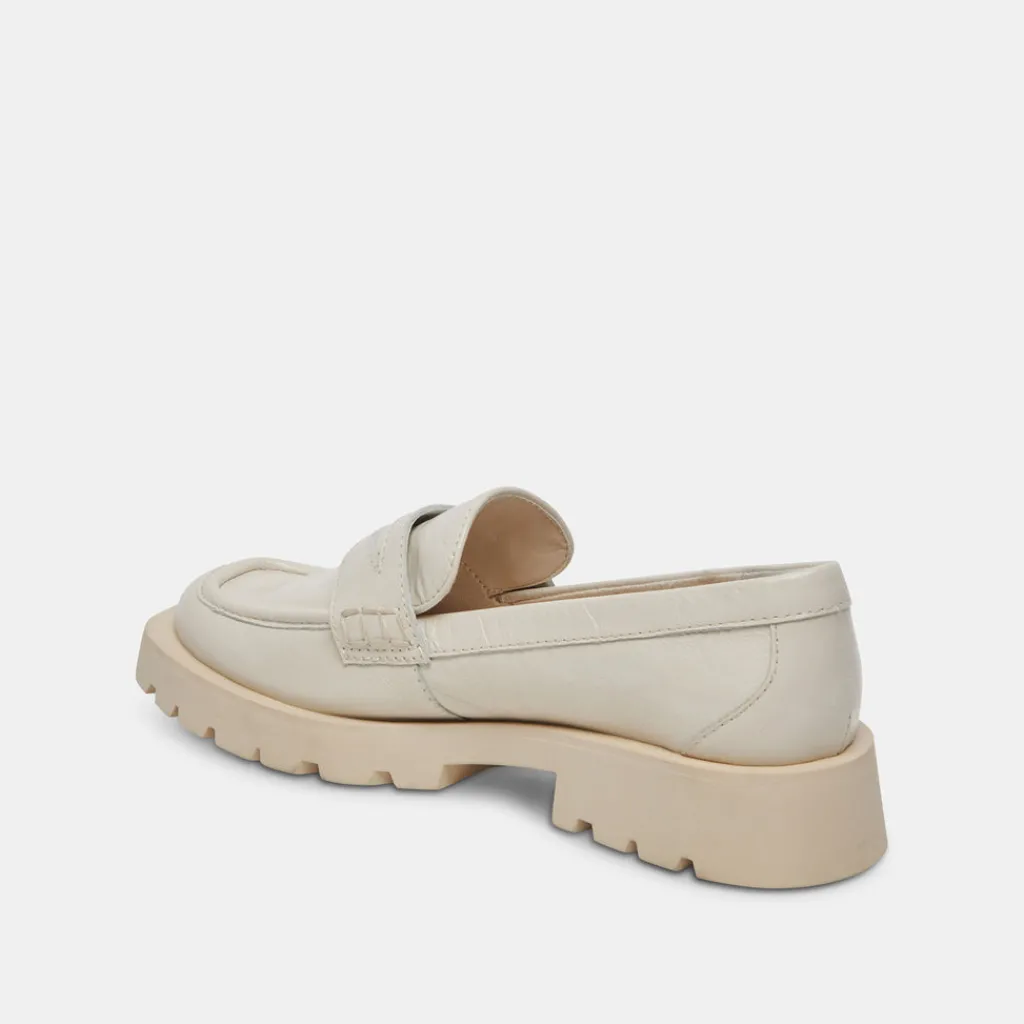 DOLCE VITA Flats & Loafers*Elias Flats Off White Crinkle Patent