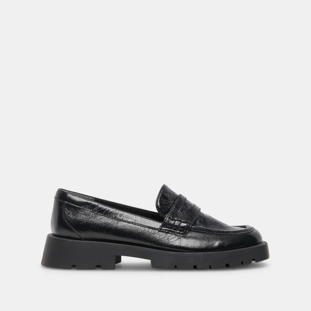 DOLCE VITA Flats & Loafers*Elias Flats Onyx Crinkle Patent