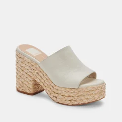 DOLCE VITA Wedges*Elora Heels Ivory Leather
