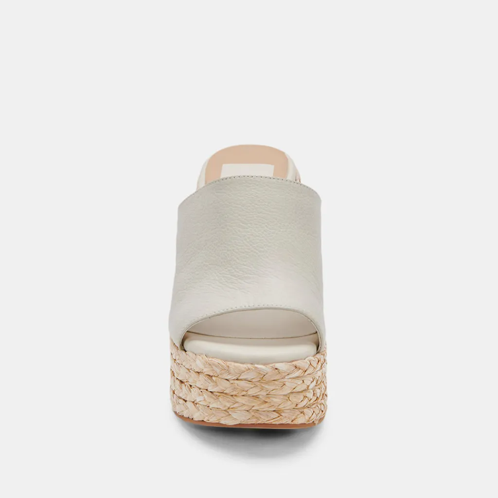 DOLCE VITA Wedges*Elora Heels Ivory Leather