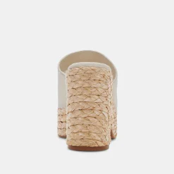 DOLCE VITA Wedges*Elora Heels Ivory Leather