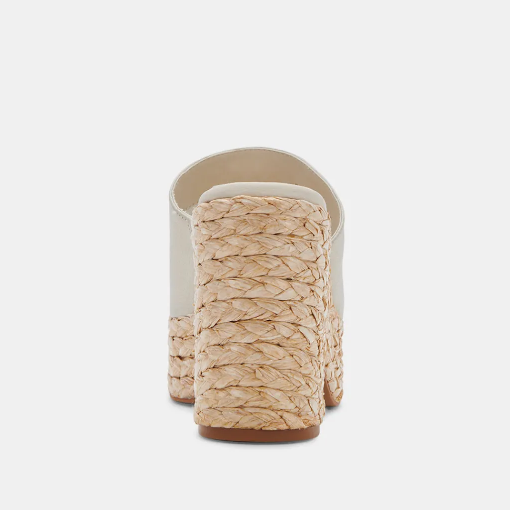 DOLCE VITA Wedges*Elora Heels Ivory Leather
