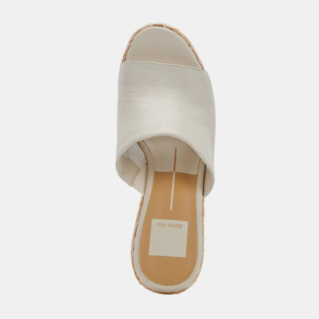 DOLCE VITA Wedges*Elora Heels Ivory Leather
