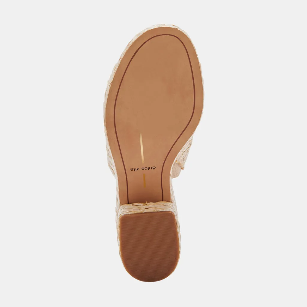 DOLCE VITA Wedges*Elora Heels Lt Natural Raffia