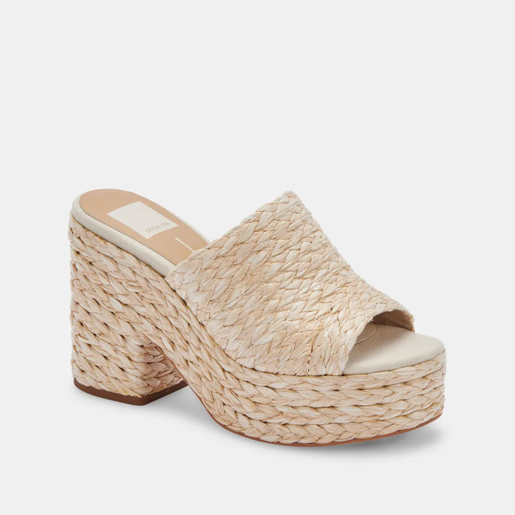 DOLCE VITA Wedges*Elora Heels Lt Natural Raffia