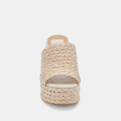 DOLCE VITA Wedges*Elora Heels Lt Natural Raffia