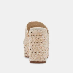 DOLCE VITA Wedges*Elora Heels Lt Natural Raffia