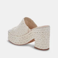 DOLCE VITA Wedges*Elora Heels Off White Raffia