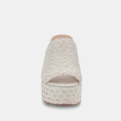 DOLCE VITA Wedges*Elora Heels Off White Raffia