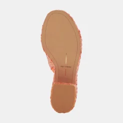 DOLCE VITA Wedges*Elora Heels Orange Raffia