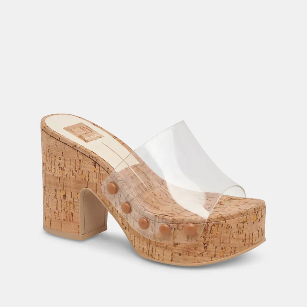 DOLCE VITA Mules & Clogs*Emol Heels Crystal Vinyl