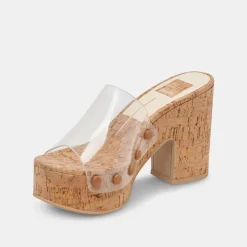 DOLCE VITA Mules & Clogs*Emol Heels Crystal Vinyl