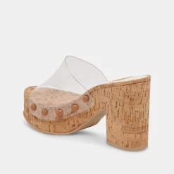 DOLCE VITA Mules & Clogs*Emol Heels Crystal Vinyl