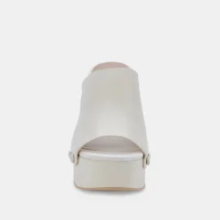 DOLCE VITA Wedges*Emol Heels Ivory Leather