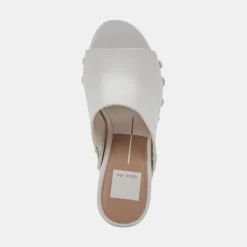 DOLCE VITA Wedges*Emol Heels Ivory Leather