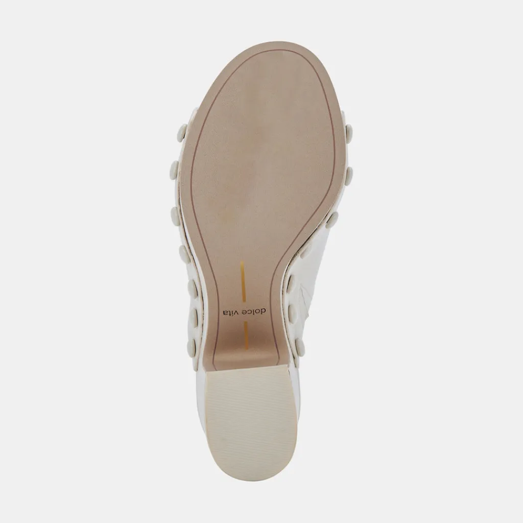 DOLCE VITA Wedges*Emol Heels Ivory Leather