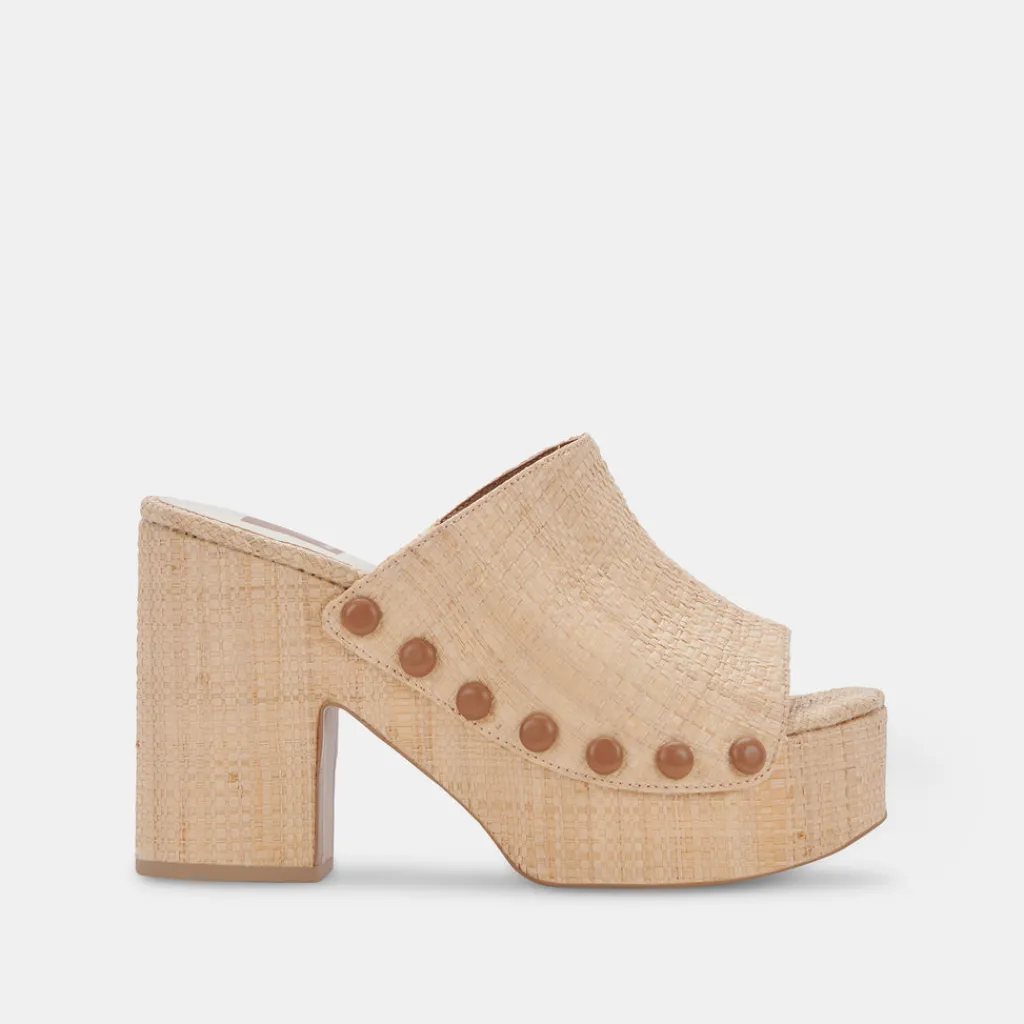 DOLCE VITA Wedges*Emol Heels Lt Natural Raffia