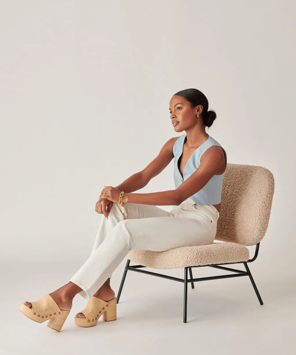DOLCE VITA Wedges*Emol Heels Lt Natural Raffia