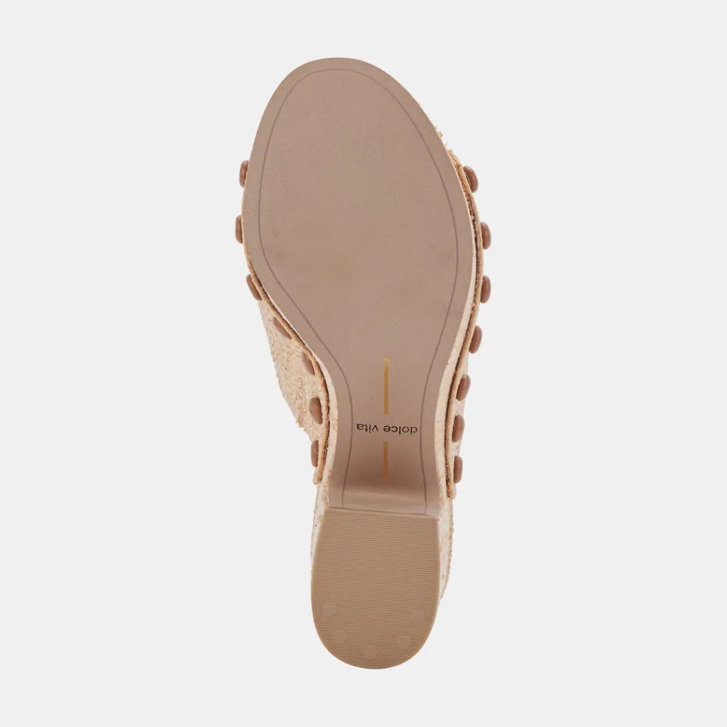 DOLCE VITA Wedges*Emol Heels Lt Natural Raffia