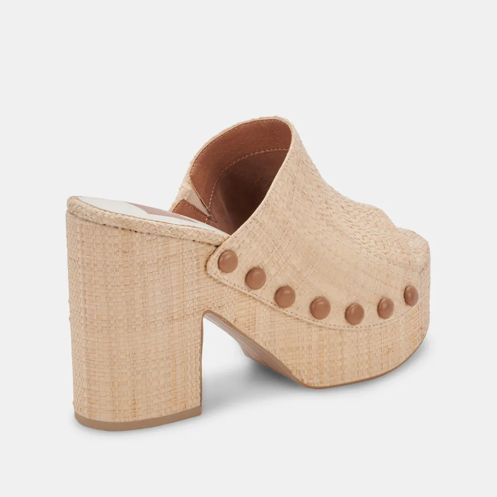 DOLCE VITA Wedges*Emol Heels Lt Natural Raffia
