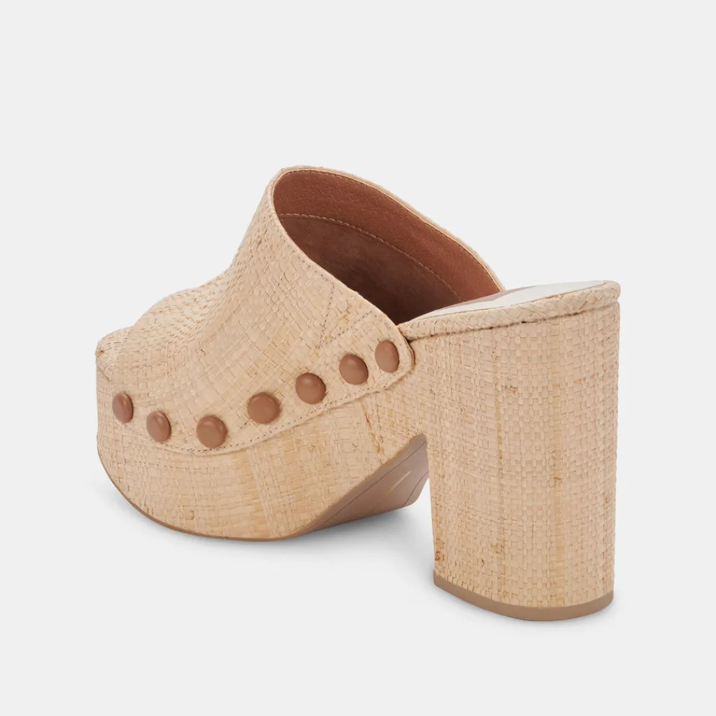 DOLCE VITA Wedges*Emol Heels Lt Natural Raffia