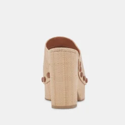 DOLCE VITA Wedges*Emol Heels Lt Natural Raffia