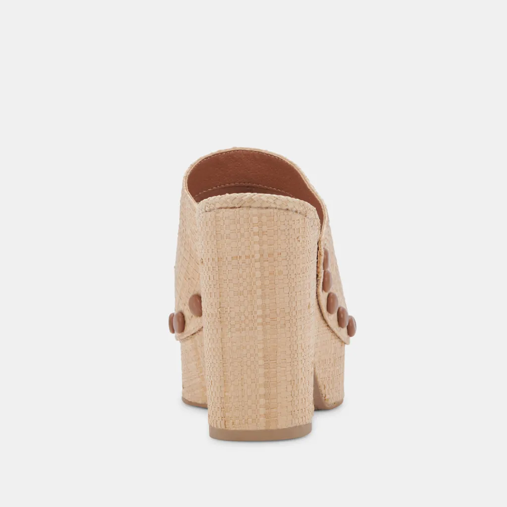 DOLCE VITA Wedges*Emol Heels Lt Natural Raffia
