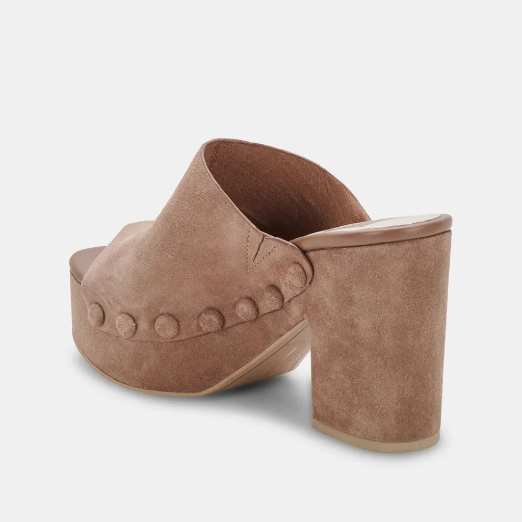 DOLCE VITA Wedges*Emol Heels Mushroom Suede