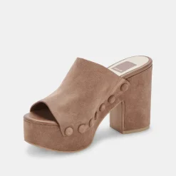 DOLCE VITA Wedges*Emol Heels Mushroom Suede
