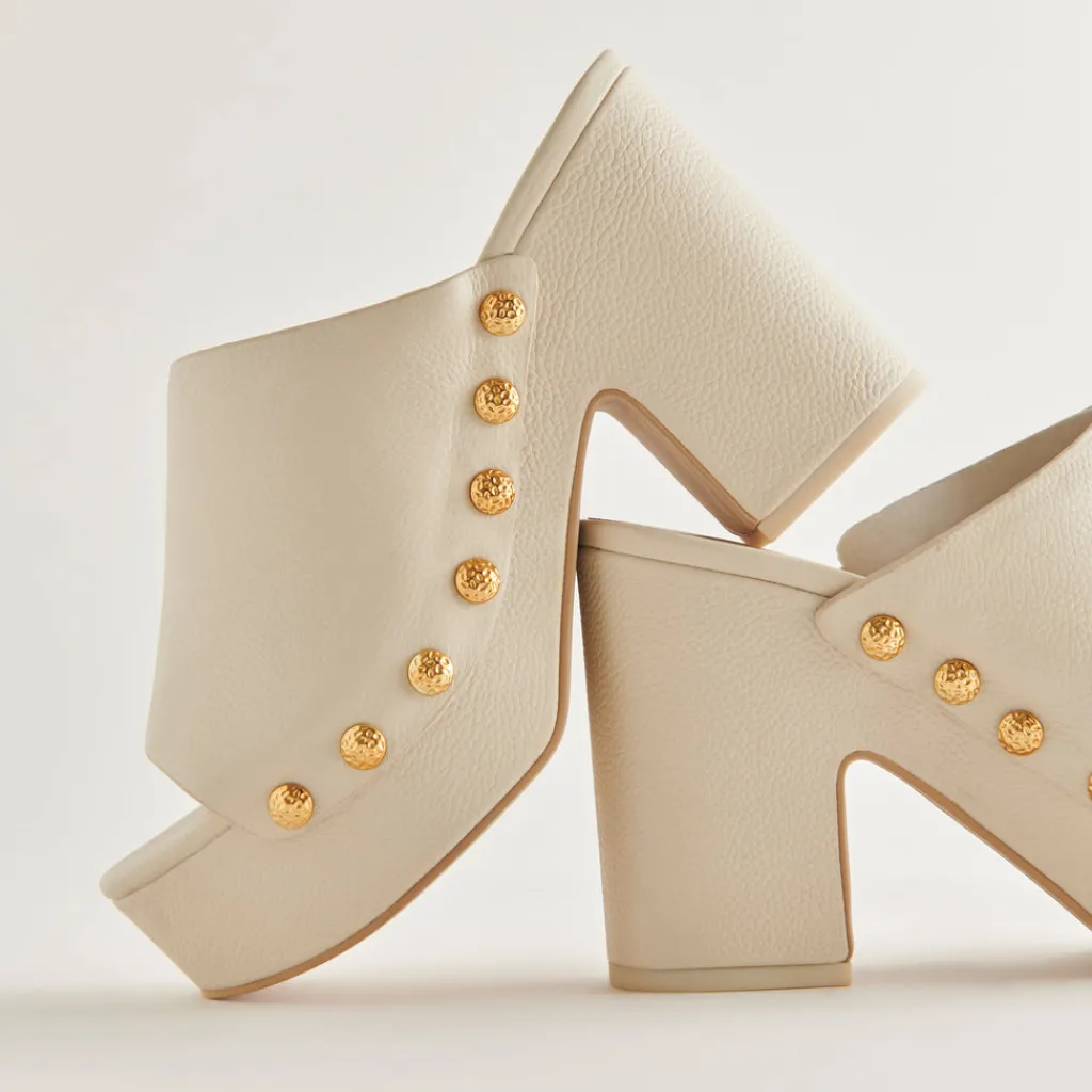 DOLCE VITA Mules & Clogs*Emol Heels Off White Leather
