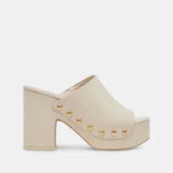 DOLCE VITA Mules & Clogs*Emol Heels Off White Leather