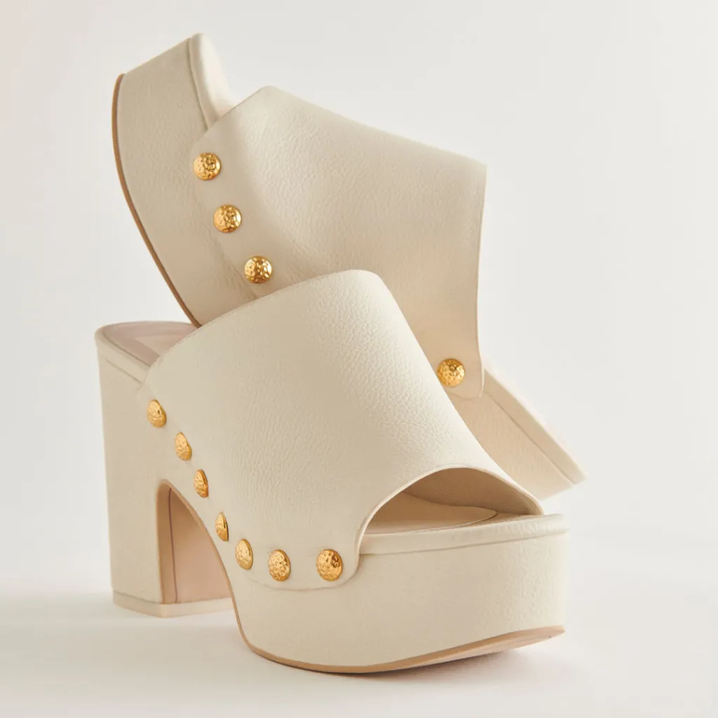 DOLCE VITA Mules & Clogs*Emol Heels Off White Leather