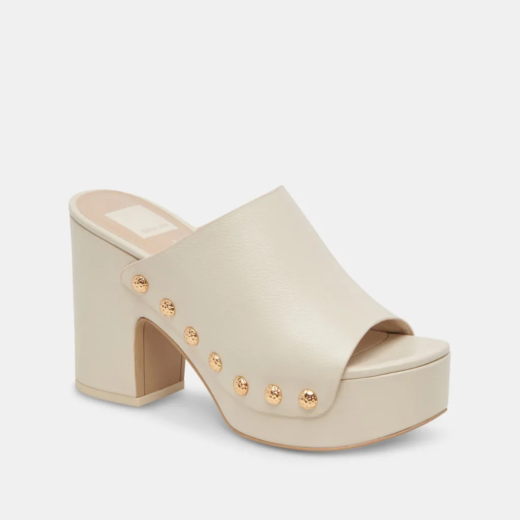 DOLCE VITA Mules & Clogs*Emol Heels Off White Leather