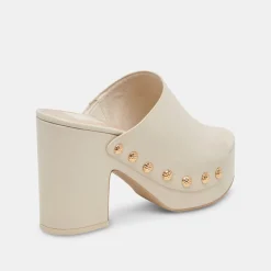 DOLCE VITA Mules & Clogs*Emol Heels Off White Leather